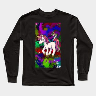 Tie Dye Unicorn Long Sleeve T-Shirt